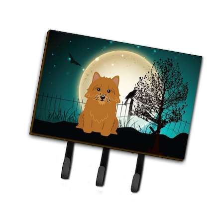 Jensendistributionservices Halloween Scary Norwich Terrier Leash or Key Holder MI1714953